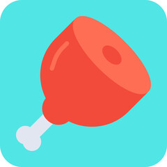 Meat icon single vector illustration