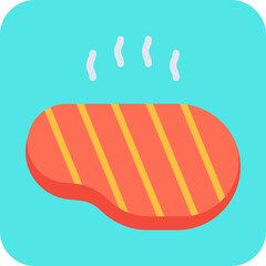 Steak icon single vector illustration