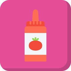 Ketchup icon single vector illustration