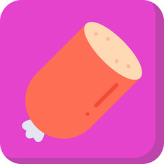 Sausage icon single vector illustration