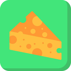 Cheese icon single vector illustration