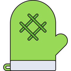 Mitts icon single vector illustration