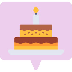 Cake icon single vector illustration