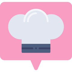 Chef Hat icon single vector illustration