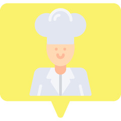 Chef icon single vector illustration