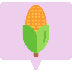 Corn single vector illustration icon