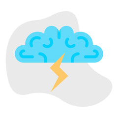 Brainstorming icon single vector illustration