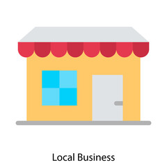 Local Business icon single vector illustration