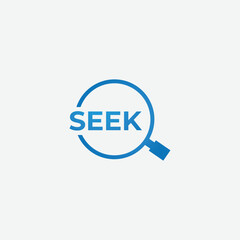 Vector job SEEK logo design concept
