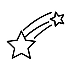 Shooting star vector illustration: celestial event, cosmic burst, starry night, falling star art