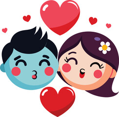 Kissing face blowing heart animated Strikers