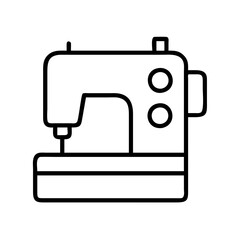 Sewing machine vector illustration for diy crafts and fashion design projects tailoring equipment icon