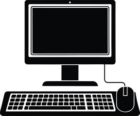 Widescreen Monitor Desktop Silhouette Design