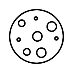 Moon surface craters astronomy space exploration lunar geology satellite celestial body graphic