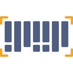 Barcode icon single vector illustration