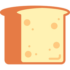 Bread icon single vector illustration