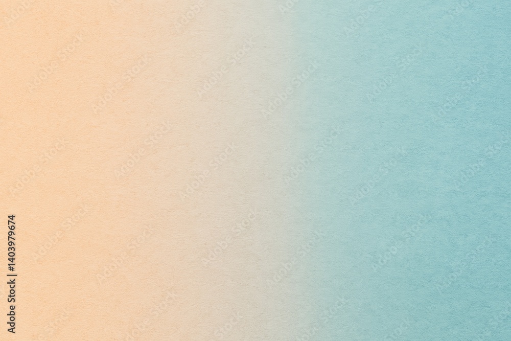 Aufkleber gradient background transitioning from a soft peach hue to a gentle muted turquoise color tone