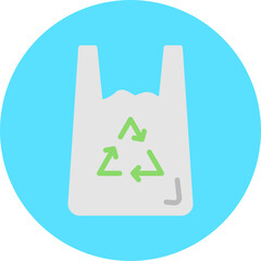 Plastic Bag icon single vector illustration