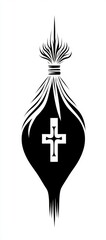 Modern illustration of a blood donation silhouette for World Blood Donor Day
