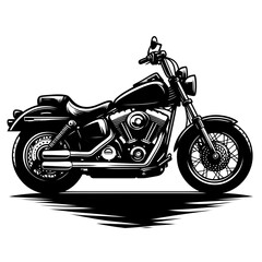 Obraz premium motorcycle silhouette