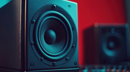 Fototapeta premium Audition studio vibes immersive sound experience in a creative environment