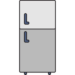 Fridge icon single vector illustration
