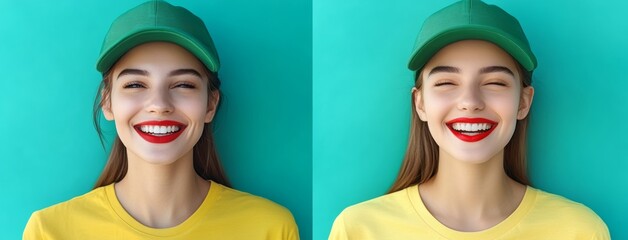 Joyful and Motivated Blood Donors Saving Lives – A Portrait of a Smiling Young Woman, Infographic Design, Celebrating World Blood Donor Day