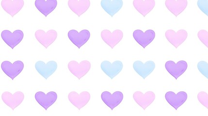 Colorful Heart Pattern Design for Backgrounds and Crafts