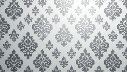 Subtle gray damask pattern with a subtle sheen, perfect for backgrounds , seamless, background pattern