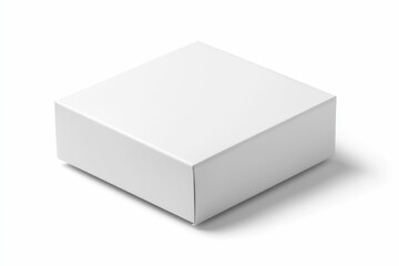 Fototapeta premium White Box Package Mockup Isolated for Product Presentation and Branding