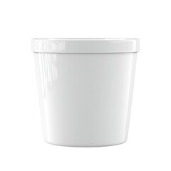 Smooth, Empty White Ceramic Pot with Minimalist Design and Transparent Background for Versatile Home and Garden Decor