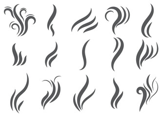 Anti-bad smell icon. Odor control label set