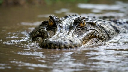 crocodile in the water