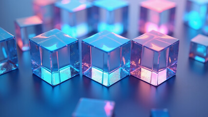 Obraz premium abstract colorful cubes