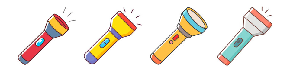flashlight icon, flashlight vector illustration-simple illustration of flashlight, perfect for flashlight logos and icons