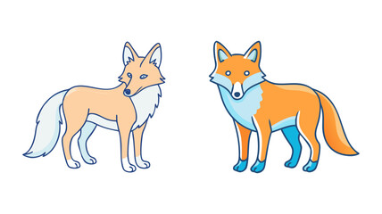 fox icon, fox vector illustration-simple illustration of fox, perfect for fox logos and icons