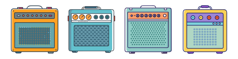 guitar amp icon, guitar amp vector illustration-simple illustration of guitar amp, perfect for guitar amp logos and icons