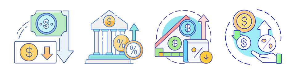 interest rate icon, interest rate vector illustration-simple illustration of interest rate, perfect for interest rate logos and icons