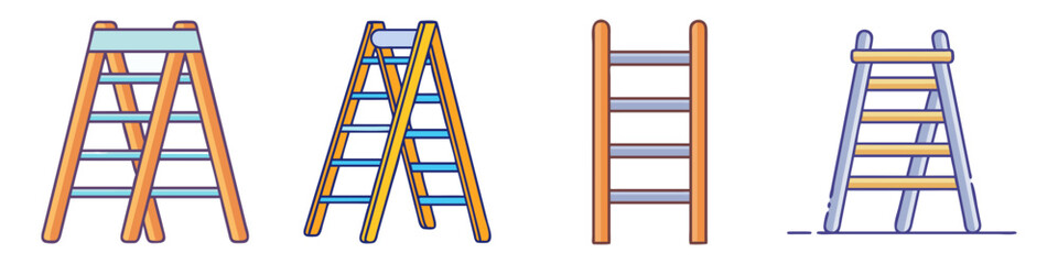 ladder icon, ladder vector illustration-simple illustration of ladder, perfect for ladder logos and icons