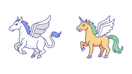 mythical creature icon, mythical creature vector illustration-simple illustration of mythical creature, perfect for mythical creature logos and icons