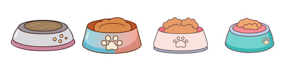 pet food bowl icon, pet food bowl vector illustration-simple illustration of pet food bowl, perfect for pet food bowl logos and icons