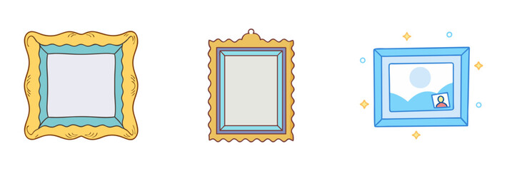 picture frame icon, picture frame vector illustration-simple illustration of picture frame, perfect for picture frame logos and icons