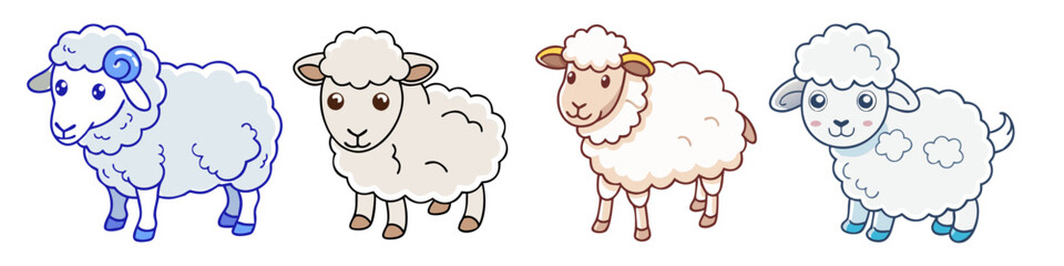 sheep icon, sheep vector illustration-simple illustration of sheep, perfect for sheep logos and icons