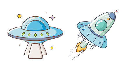 spaceship icon, spaceship vector illustration-simple illustration of spaceship, perfect for spaceship logos and icons