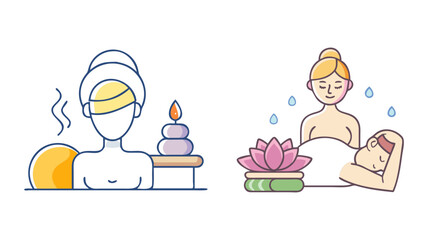spa icon, spa vector illustration-simple illustration of spa, perfect for spa logos and icons