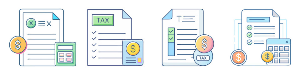 tax form icon, tax form vector illustration-simple illustration of tax form, perfect for tax form logos and icons