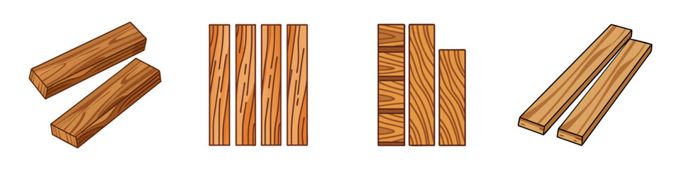 wood planks icon, wood planks vector illustration-simple illustration of wood planks, perfect for wood planks logos and icons