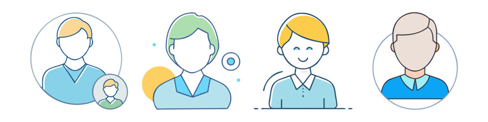 avatar icon, avatar vector illustration-simple illustration of avatar, perfect for avatar logos and icons