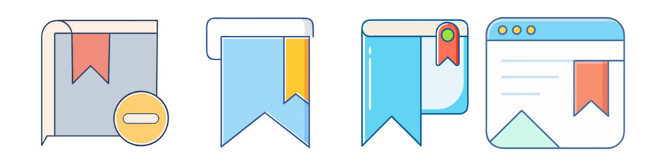 bookmark icon, bookmark vector illustration-simple illustration of bookmark, perfect for bookmark logos and icons