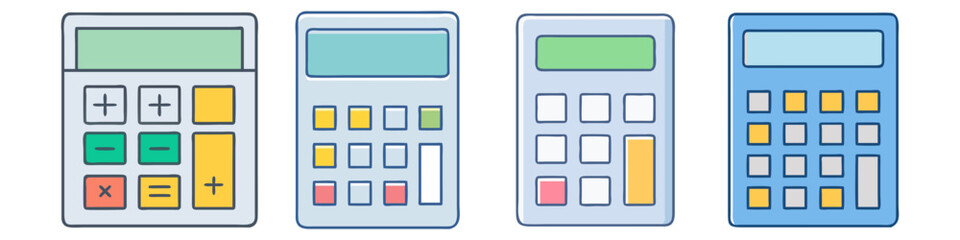 calculator icon, calculator vector illustration-simple illustration of calculator, perfect for calculator logos and icons